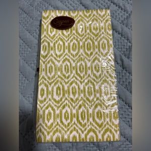 Caspari Amala Ikat Green 15 Triple Ply Napkins 33cmx40cm